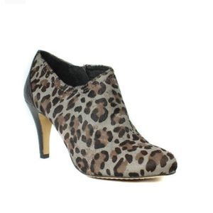 Vince Camuto Shoes - Vince Camuto Gray Leopard Calf Hair Vala Booties Vince Camuto Shoes - Vince Camuto Gray Leopard Calf Hair Vala Booties