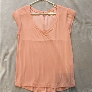 Pink/Salmon colored blouse. size small.