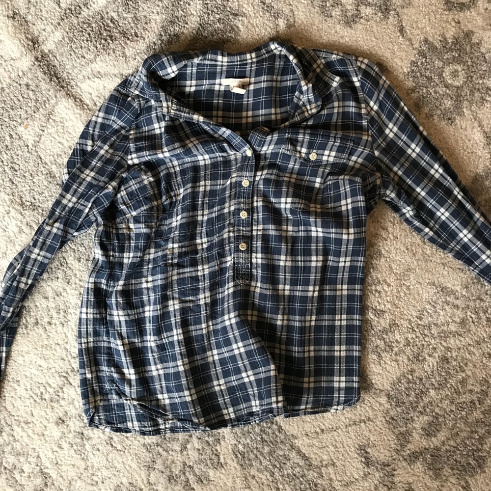 J Crew Pullover Plaid