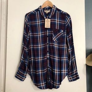 Pink Rose L/S Button Down