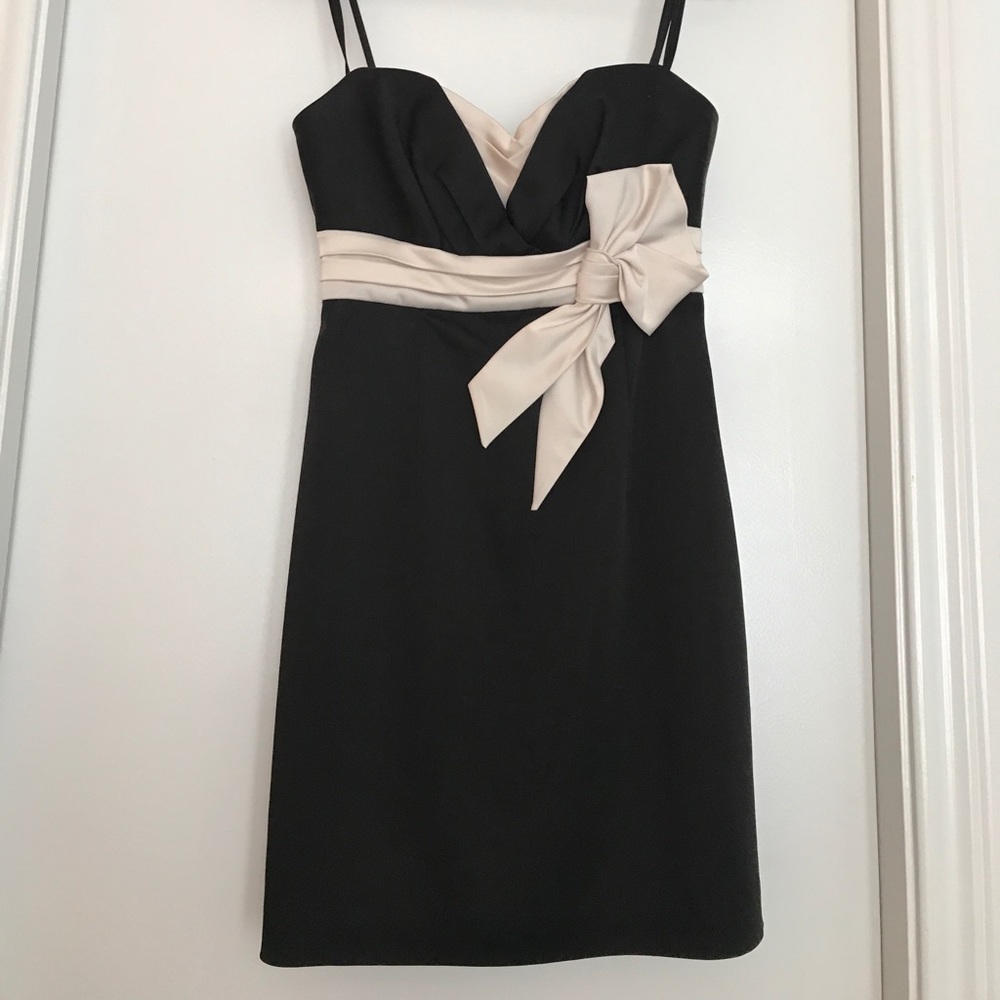 BCBG black and beige dress