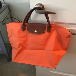 longchamp Orange medium bag