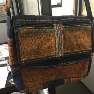 Wool messenger bag