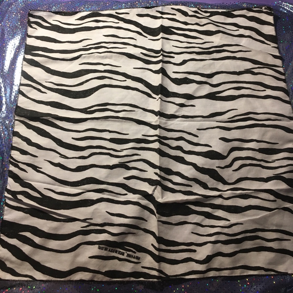 Zebra print bandana festival