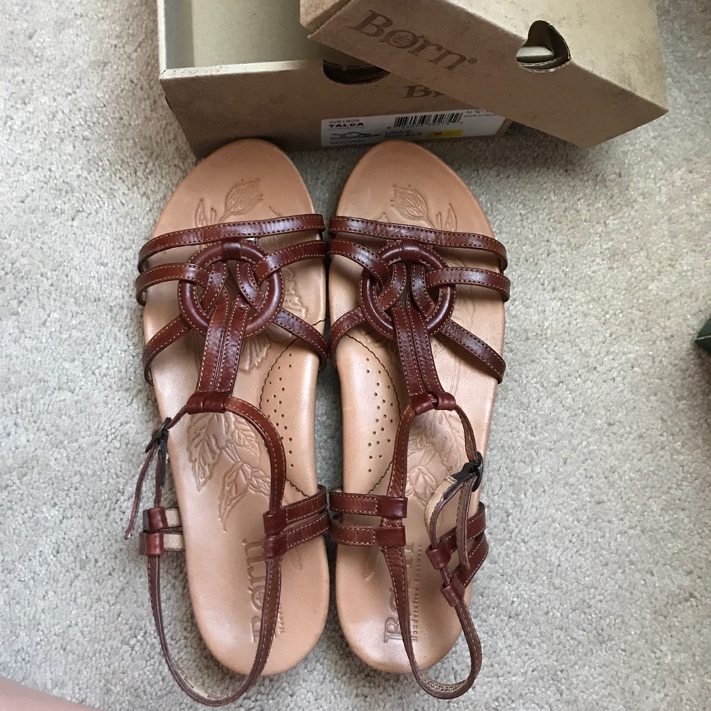 BORN Sandals BNIB Brown Talca Cognac Beautiful ♥️