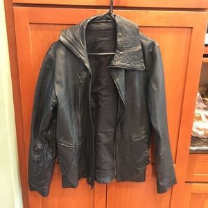 Odyn Vovk lamb skin leather jacket AW 09