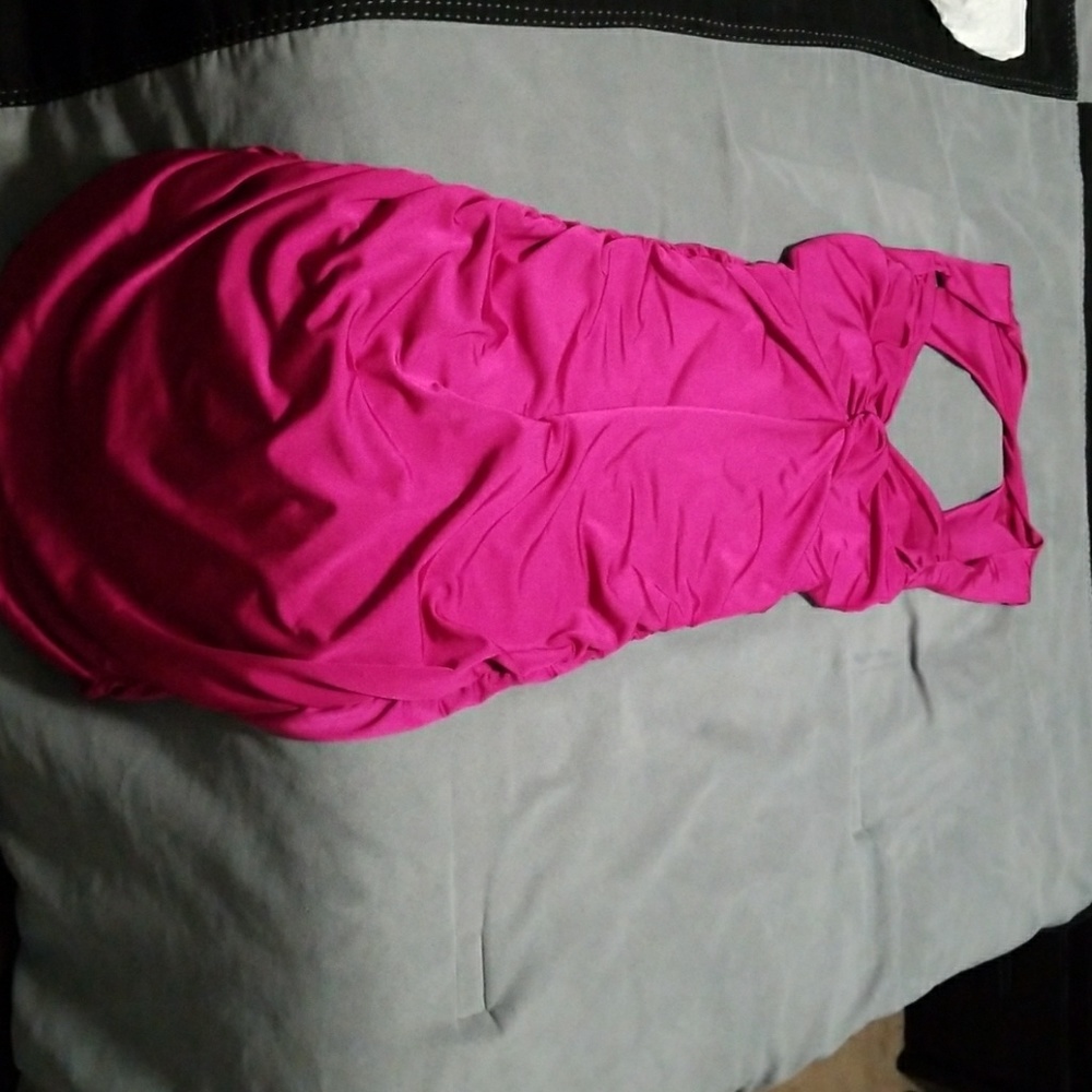 Hot pink dress