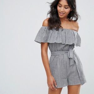 Gingham Romper