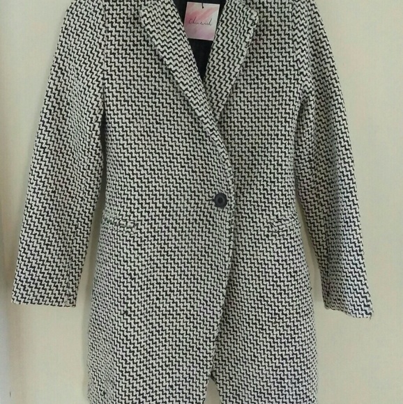 Double Breasted Tweed Coat - Picture 2 of 3