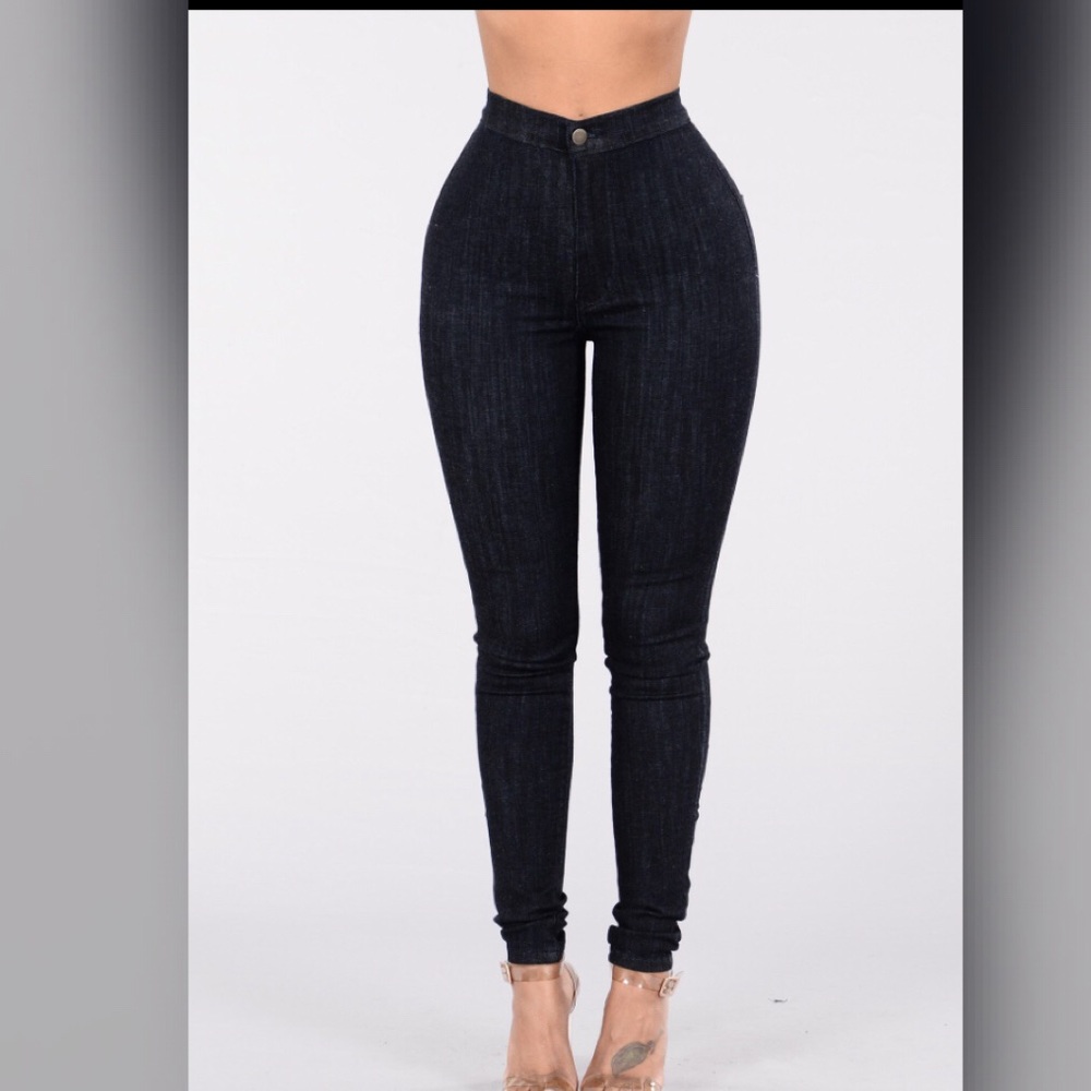 One pair of Fashion Nova skinny jeans