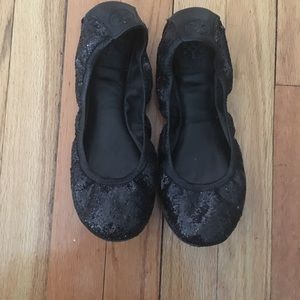 Black Tory Burch flats