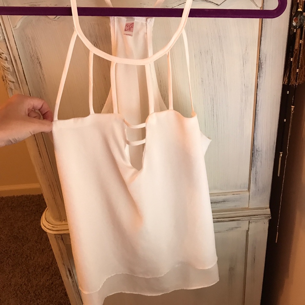 Boutique White Tank Top