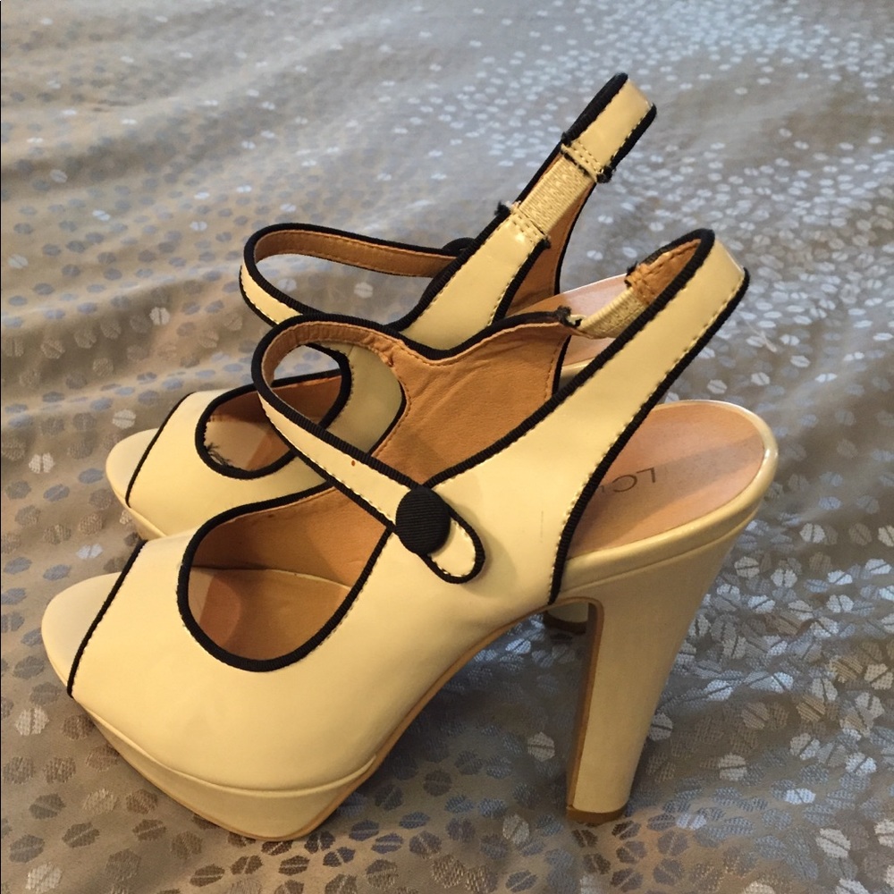 NWOT: Worn once! LC Lauren Conrad Heels Sz 6