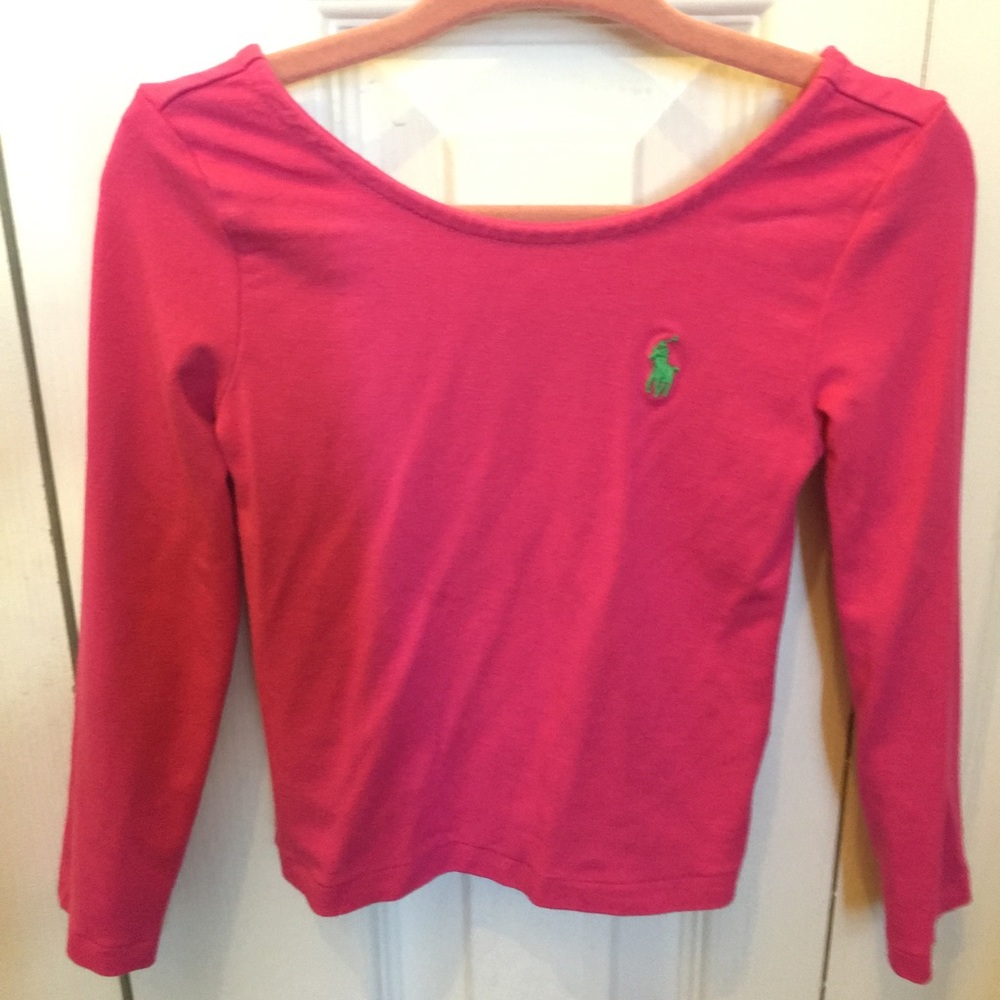 Ralph Lauren top w/ Scoop neck in front & back!