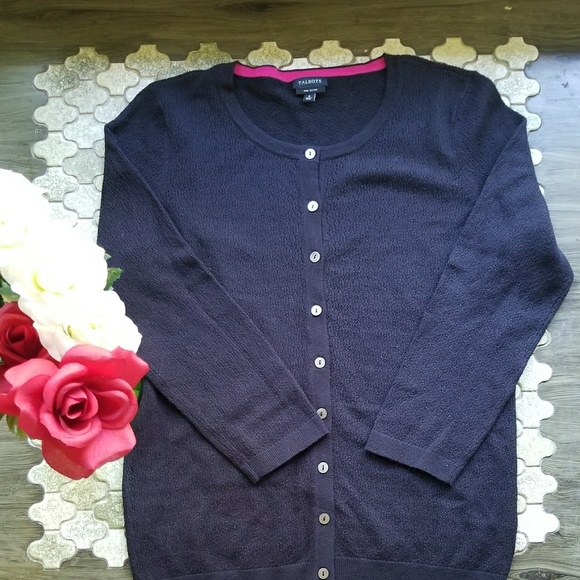 Talbots Sweaters - Talbots Black charming cardigan