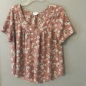 Shear Floral Blouse