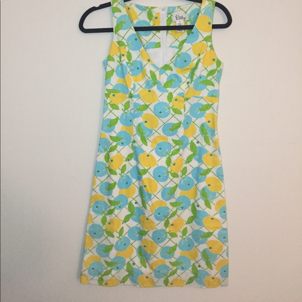 Blue and yellow Lilly Pulitzer dress