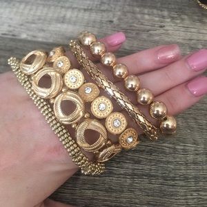 • Gold Bracelet Set •