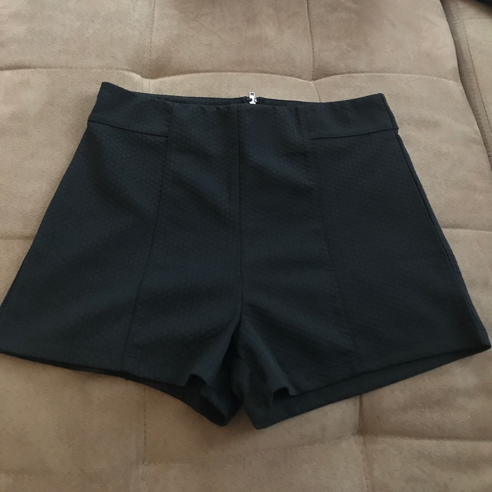 Black High waisted shorts