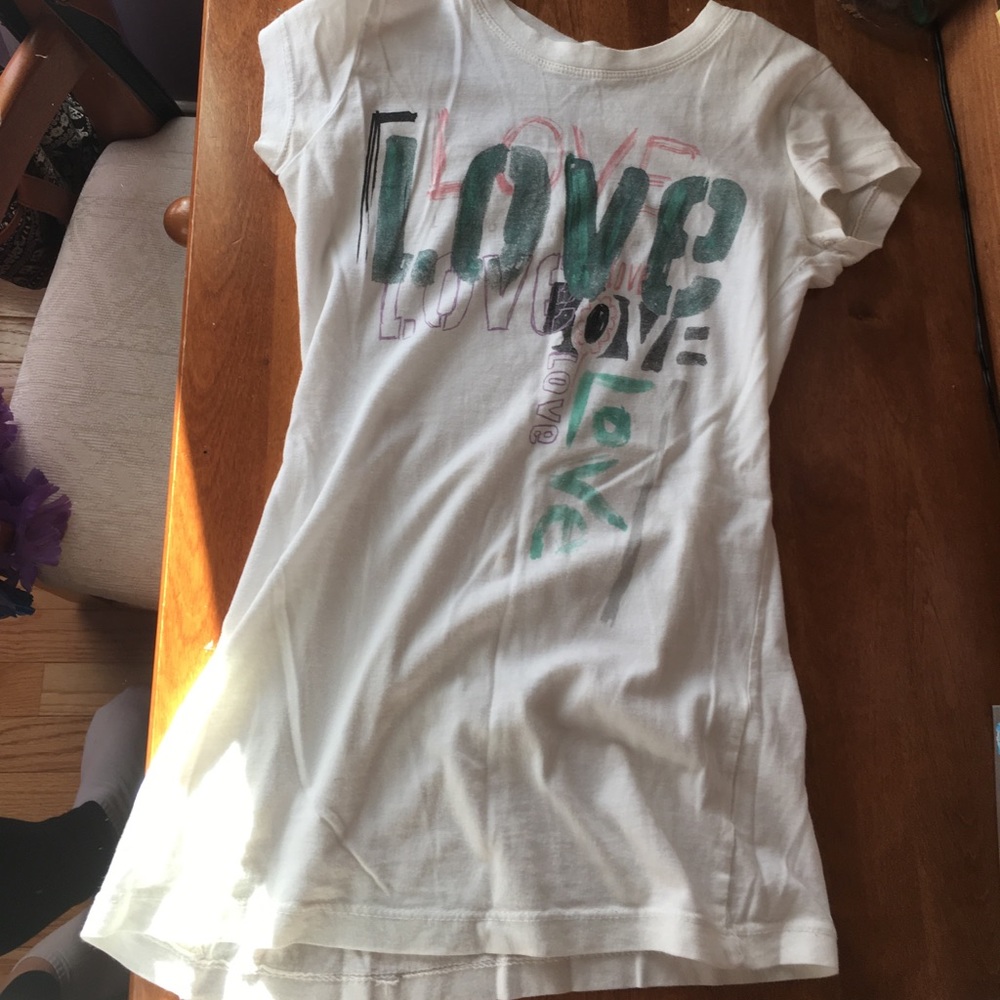 White SO love shirt woman’s small