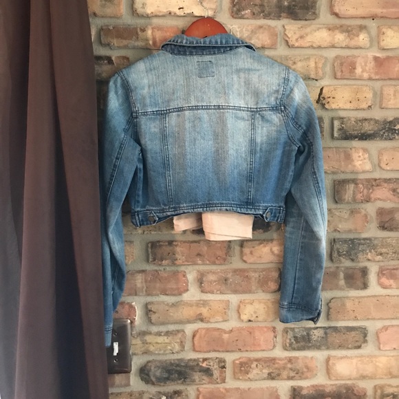 Cropped denim jacket - Picture 2 of 2