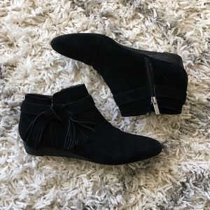 Franco Sarto Black Ankle Booties Boots 8.5