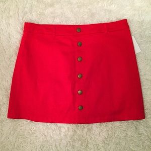 NWT Red Skirt