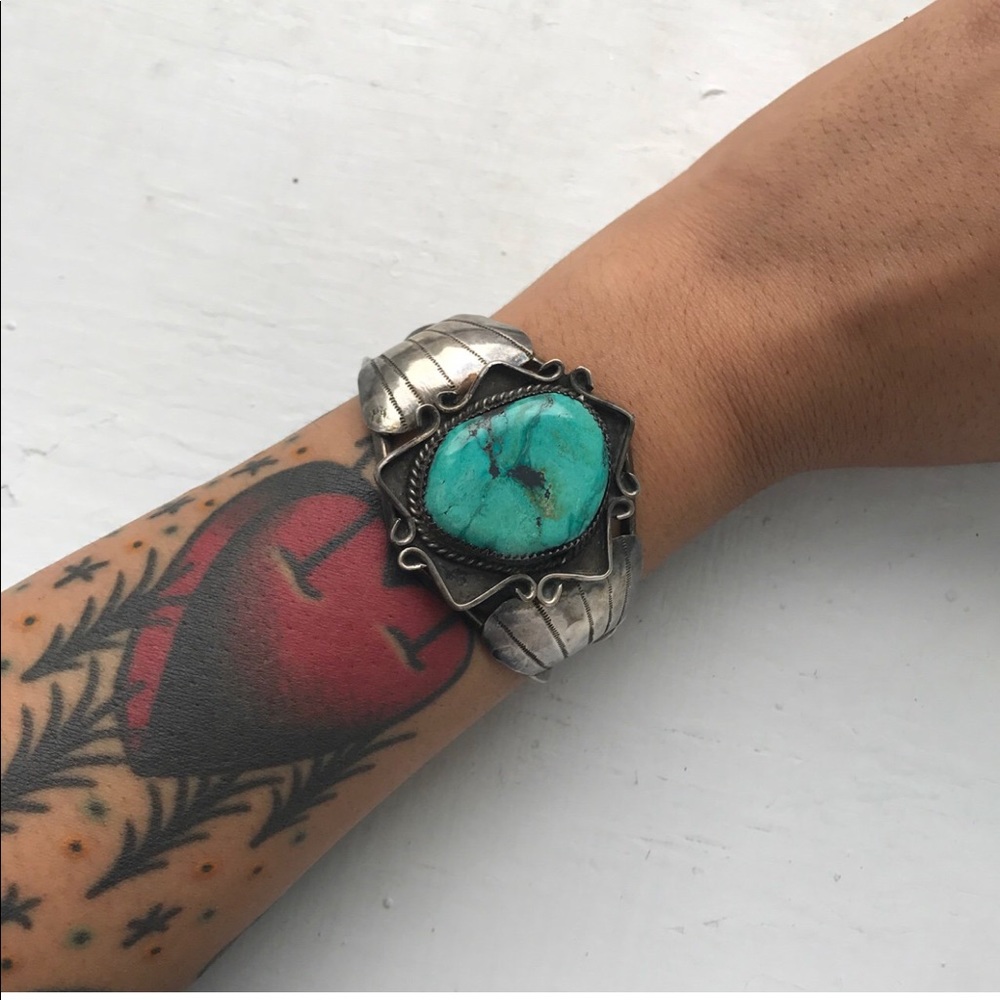 Vintage Navajo turquoise bracelet cuff