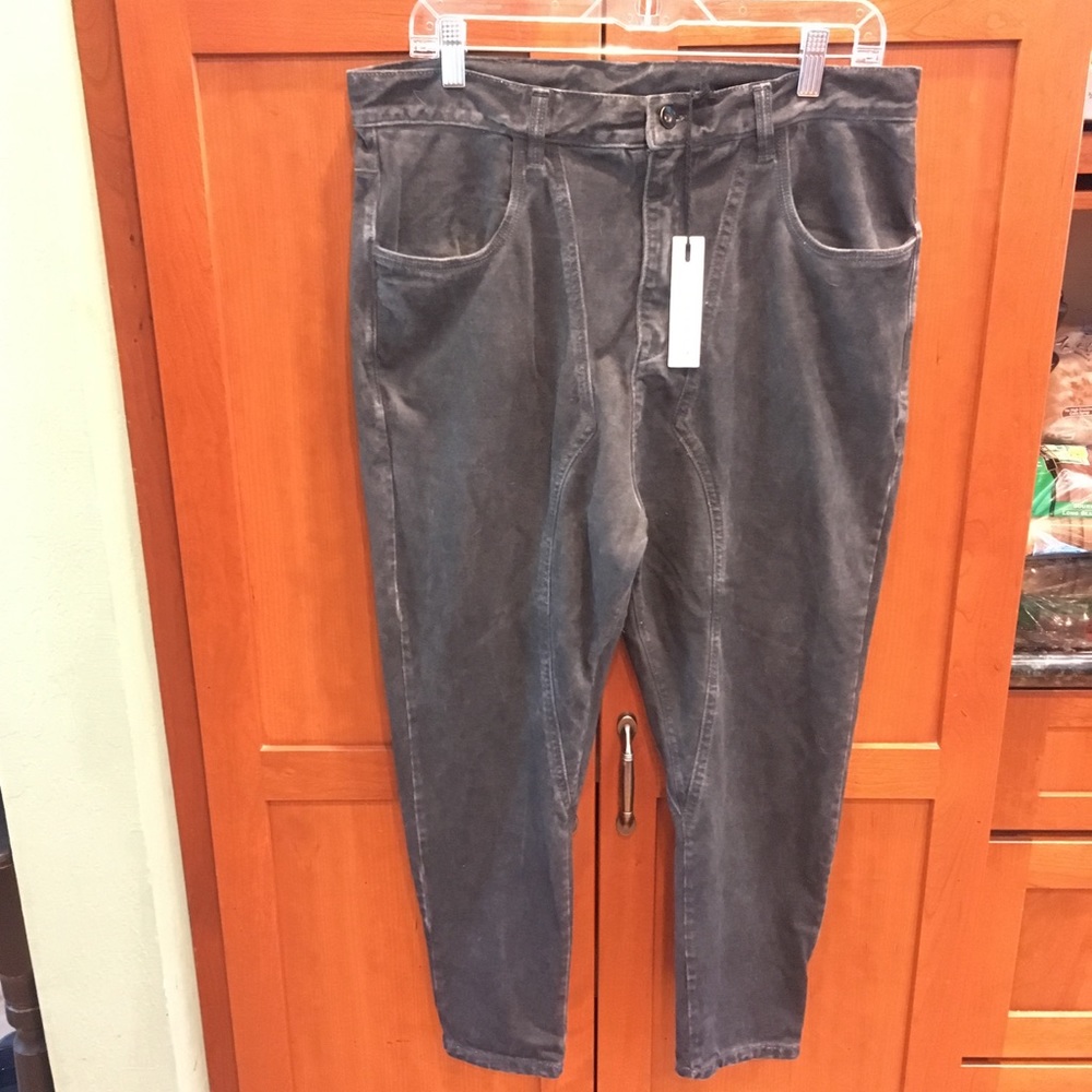 Drifter oil washed drop crotch trouser