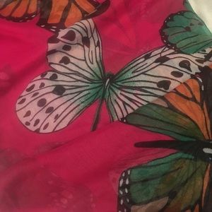 Sheer infinity scarf