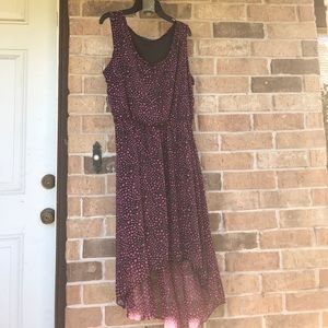 Black and pink dress