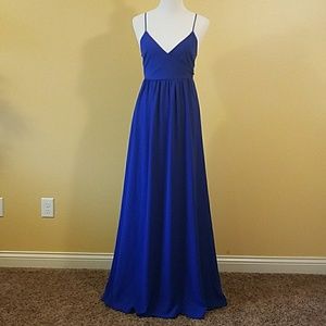 NWOT Lulu's Blue Maxi Dress