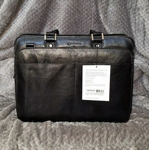 FRANKLIN COVEY Black Leather Briefcase