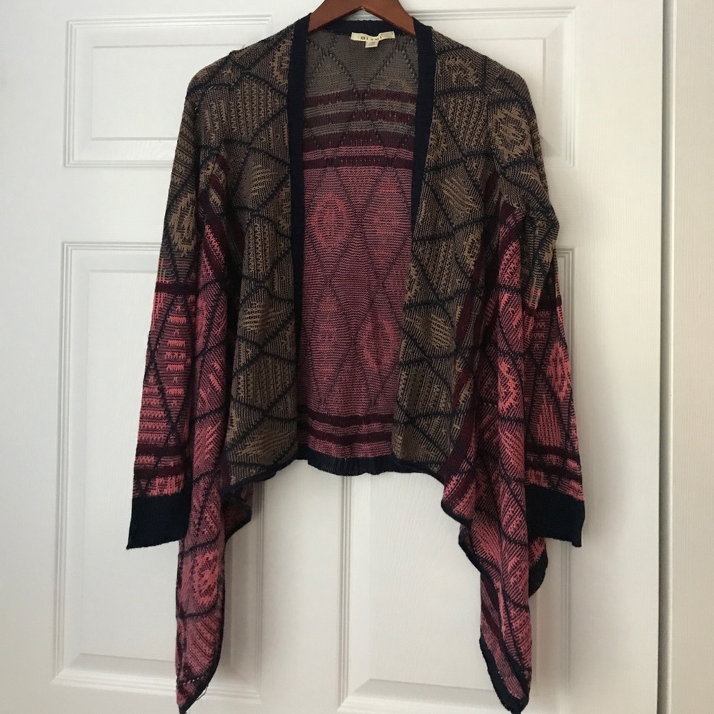 Miami Sweater Cardigan in a fun tribal pattern