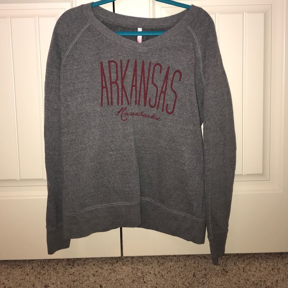 Arkansas Razorback V-Neck Sweatshirt