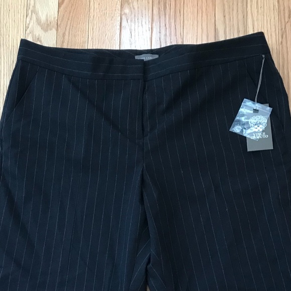 NWT Vince Camuto navy pin stripped pants - Picture 2 of 3