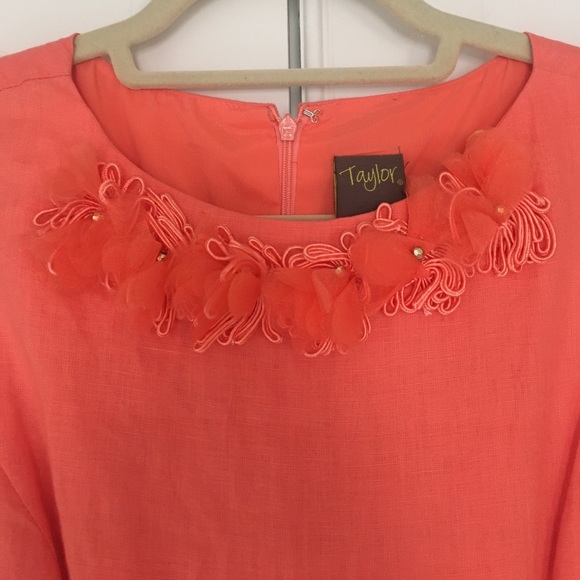 ❗️SALE❗️Women’s Taylor orange dress - Picture 3 of 7