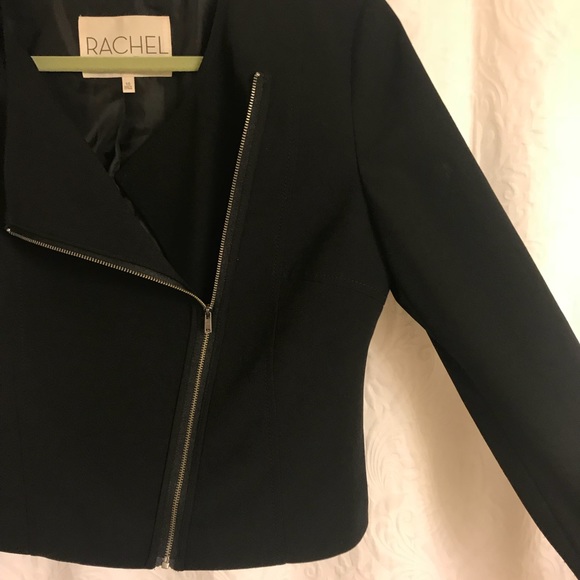 RAHCHEL Rachel Roy Cropped Blazer with Zip Front - Picture 2 of 6