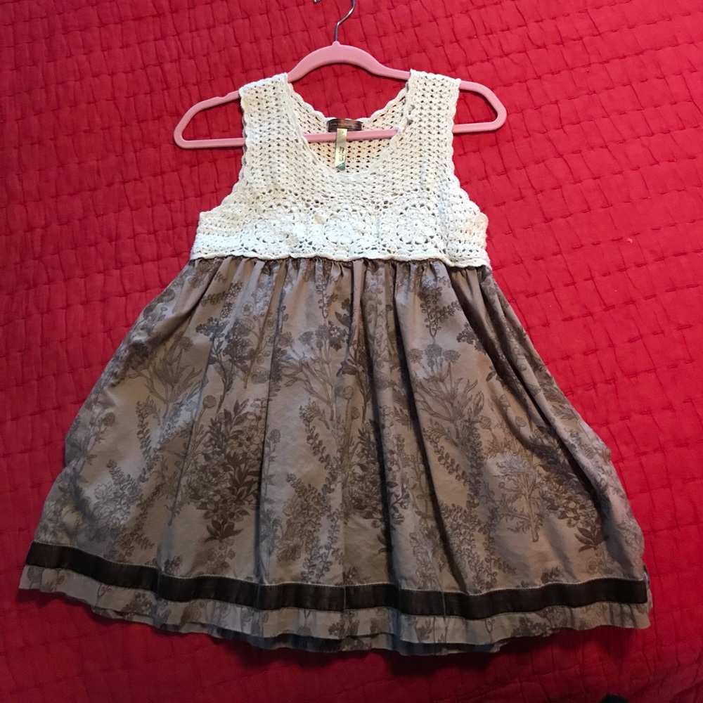 adorable Matilda Jane crochet top dress size 8