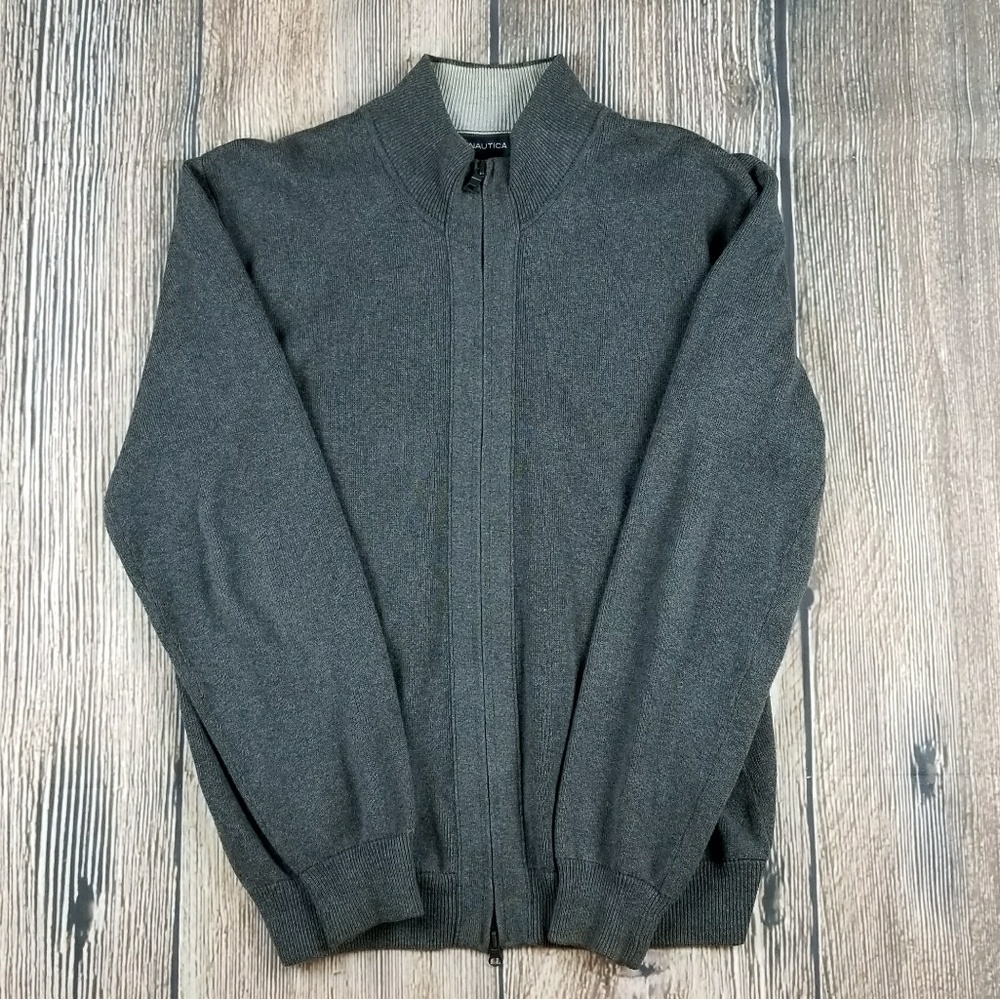 *EUC* NAUTICA Men's full zip jacket L