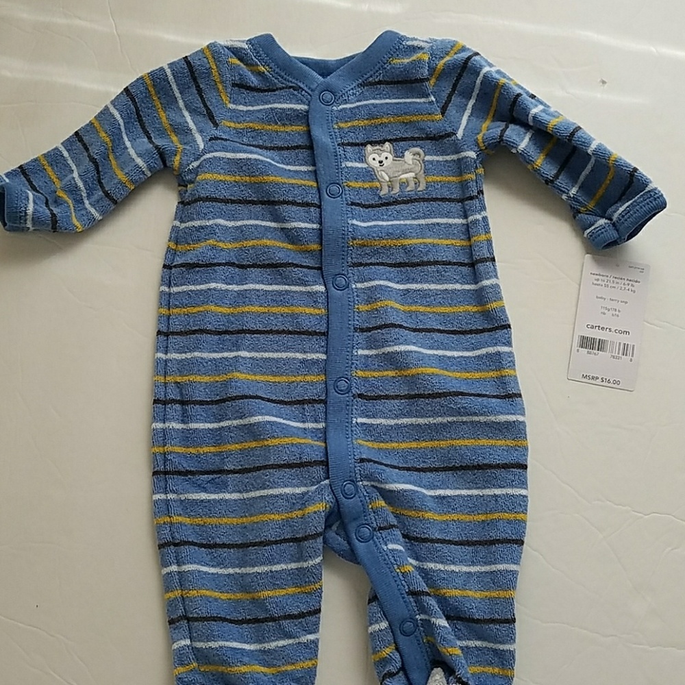 Newborn Carter's one piece sleeper