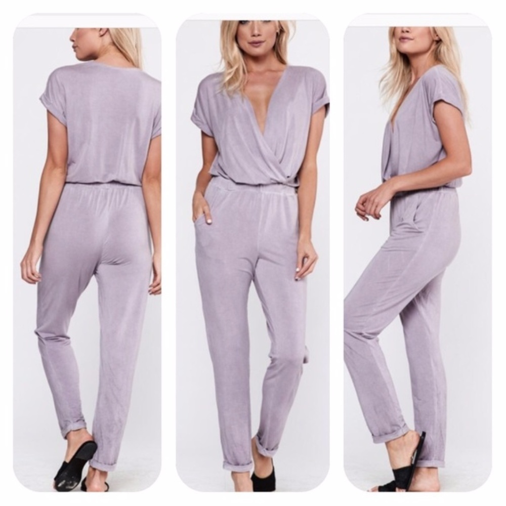 Young Fabulous And Broke Colleen Purple Jumpsuit