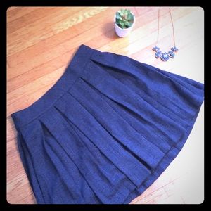 BR pleated navy skirt