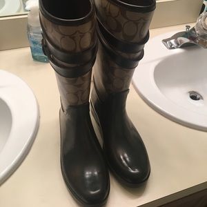 Coach rain boots