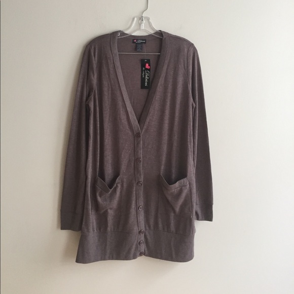 Boutique Sweaters - ❗️SALE❗️ Taupe Cardigan w/ Long Sleeves & Pockets!