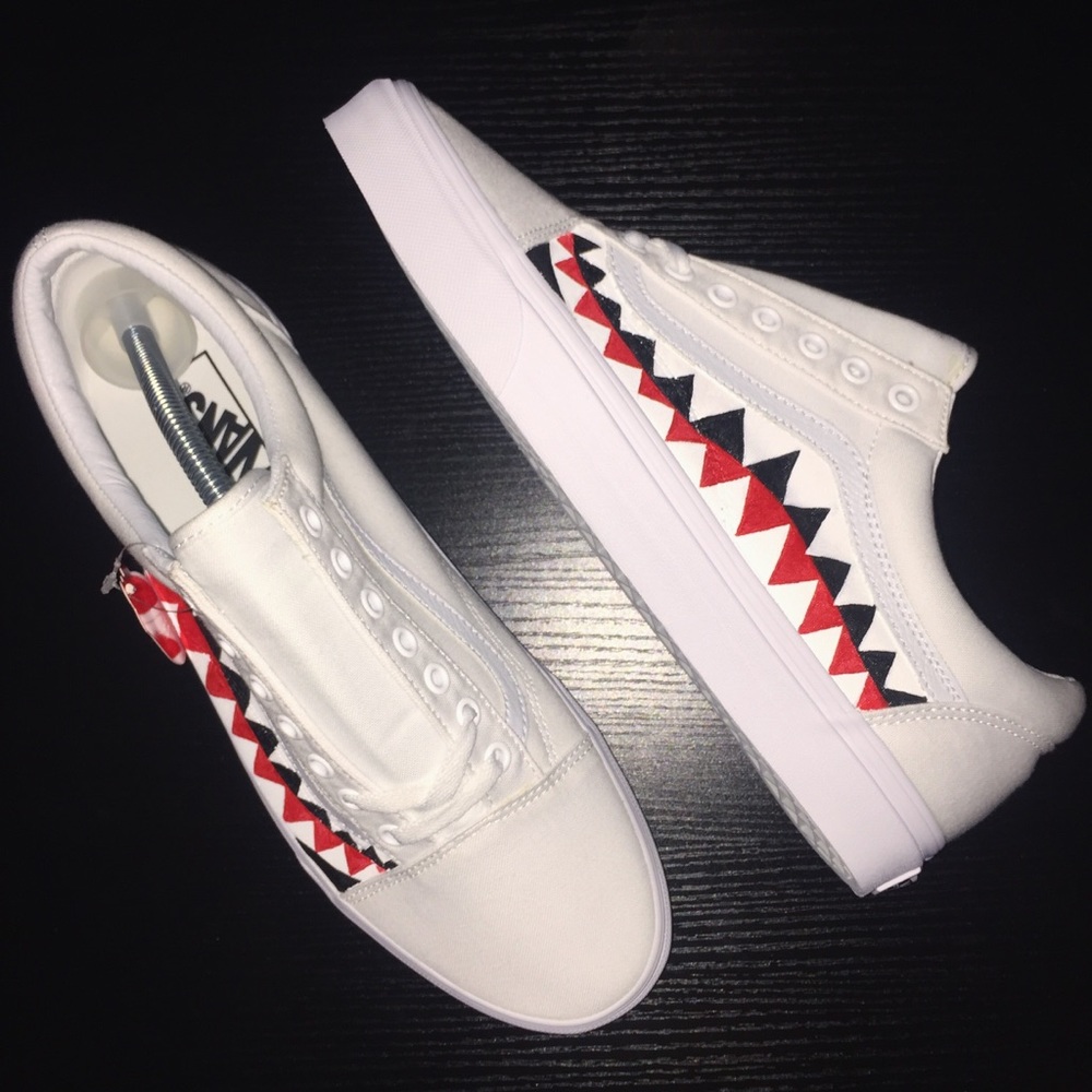Custom (Bape Shark Teeth) Inspired Vans