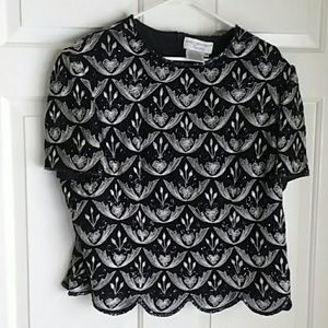 Papell Boutique evening top