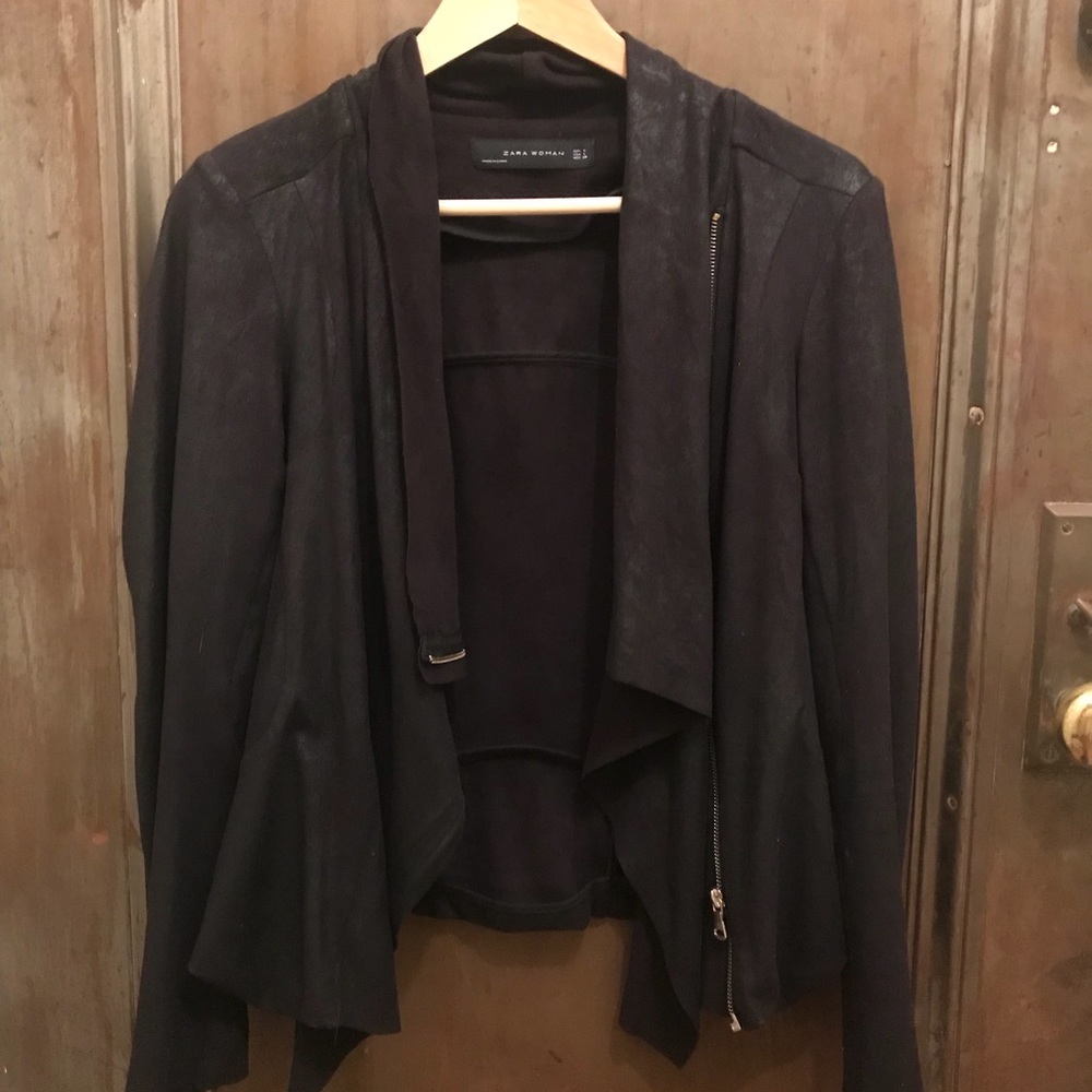 FAST Shipping Zara Gently worn faux suede jacket