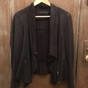FAST Shipping Zara Gently worn faux suede jacket