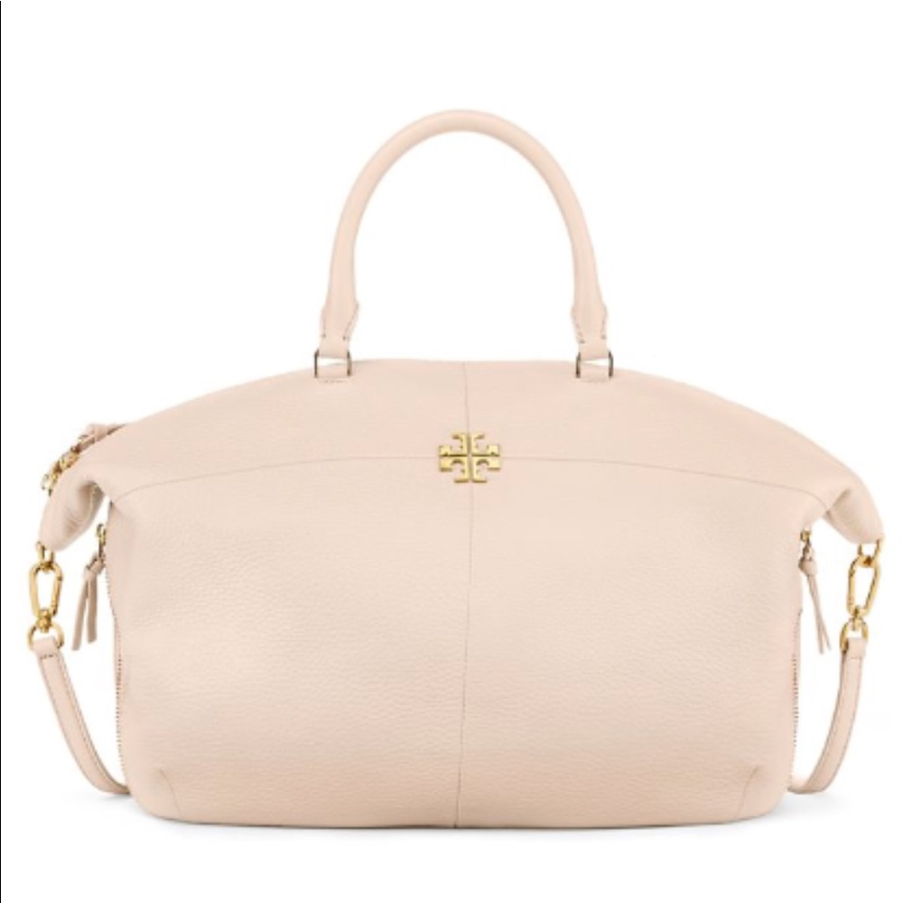 Tory Burch Ivy Slouchy Satchel “Bedrock”